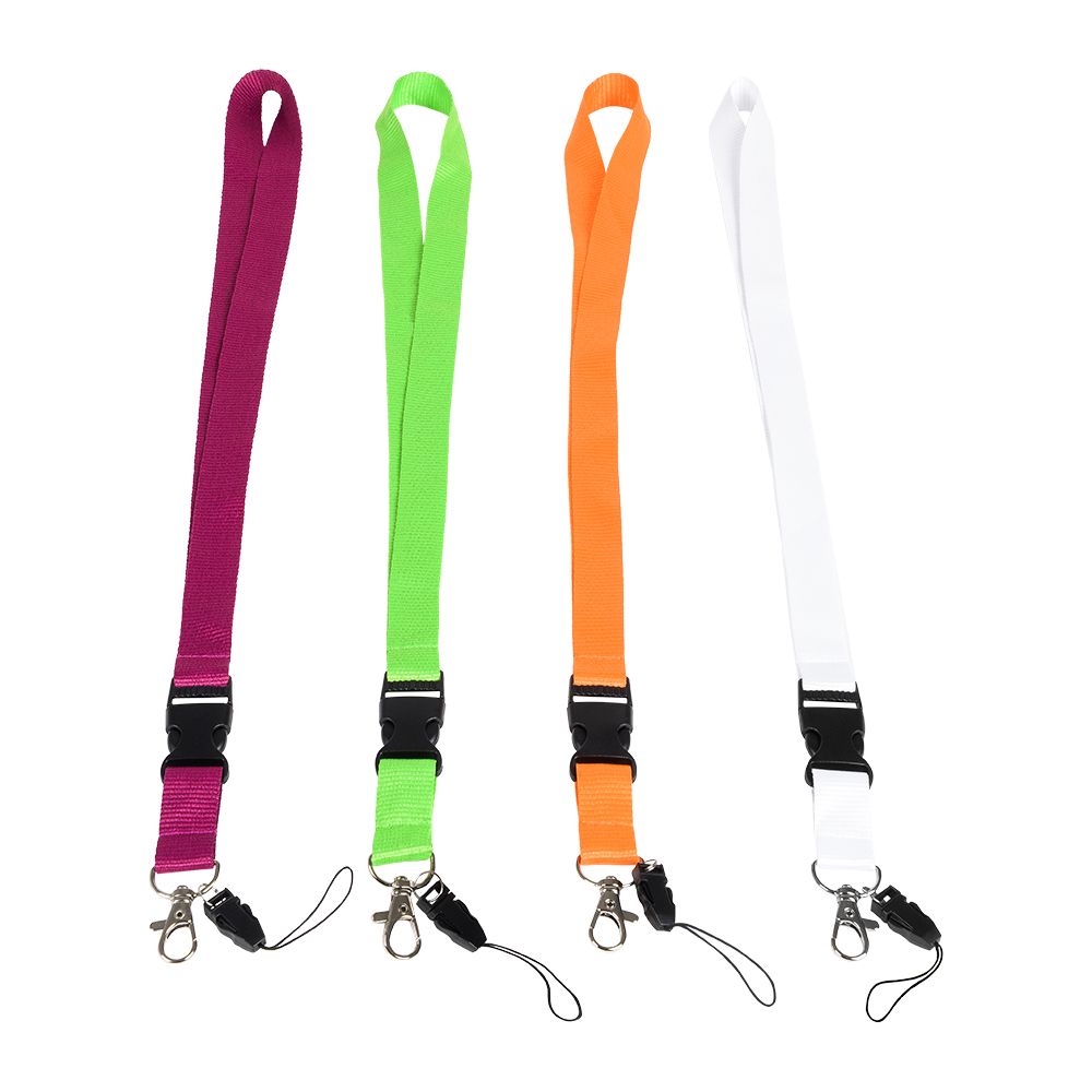 Тесьма с клипсой для бейджа с разъемом, 560x20 мм, красный