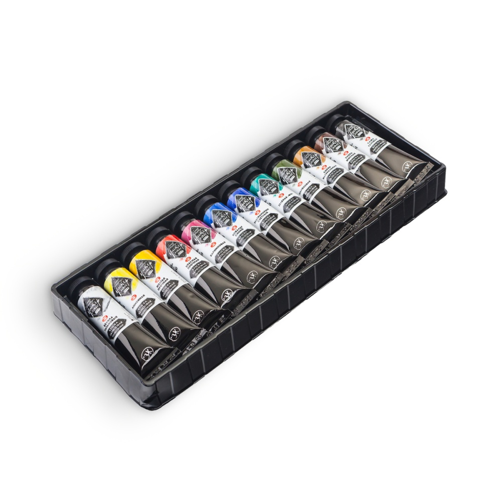 Краски акриловые Мастер Класс, 12 цветов, 18 мл.